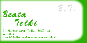 beata telki business card